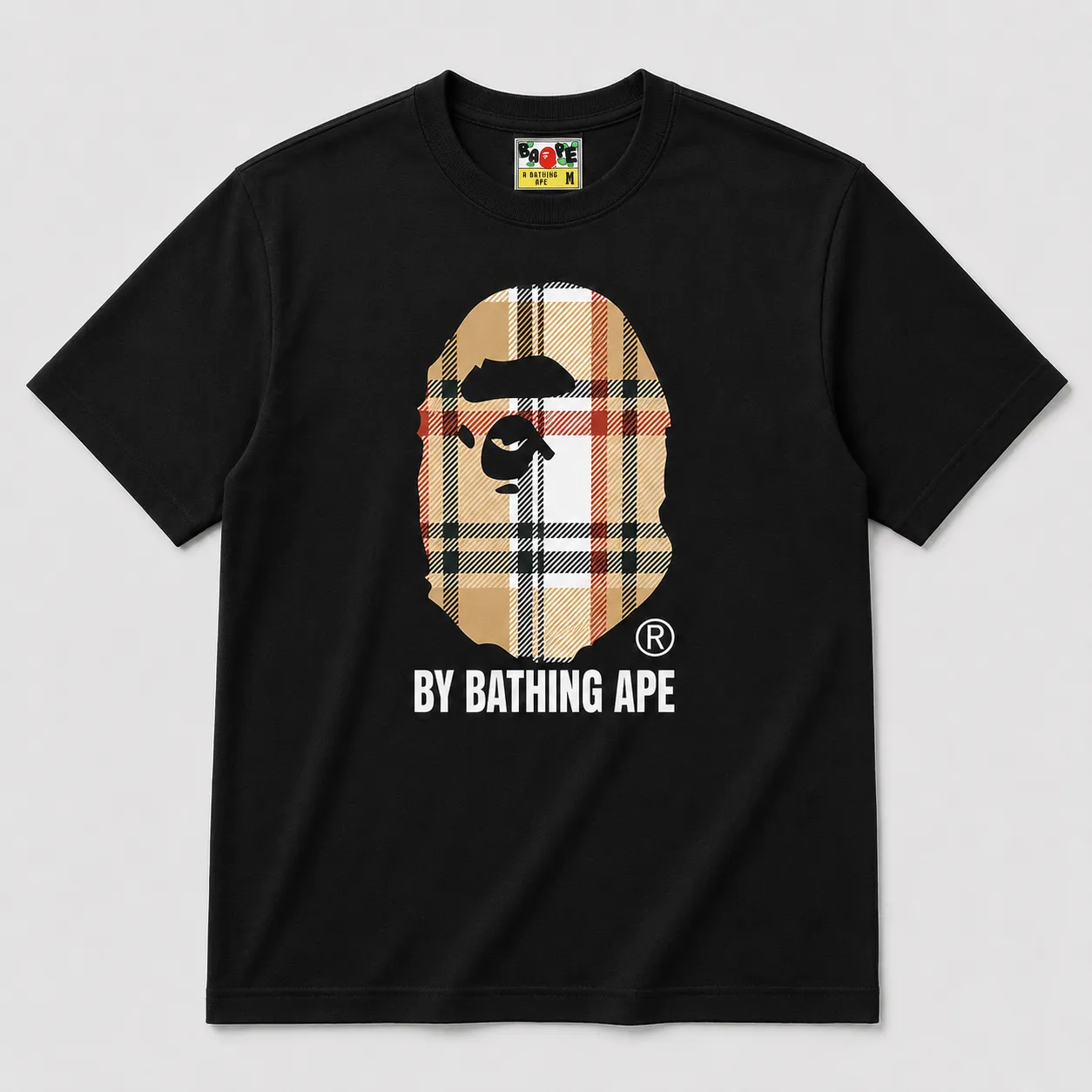 BAPE Plaid Ape Tee
