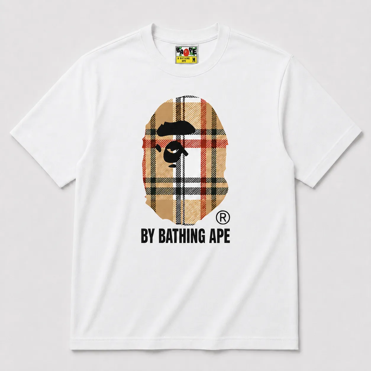 BAPE Plaid Ape Tee