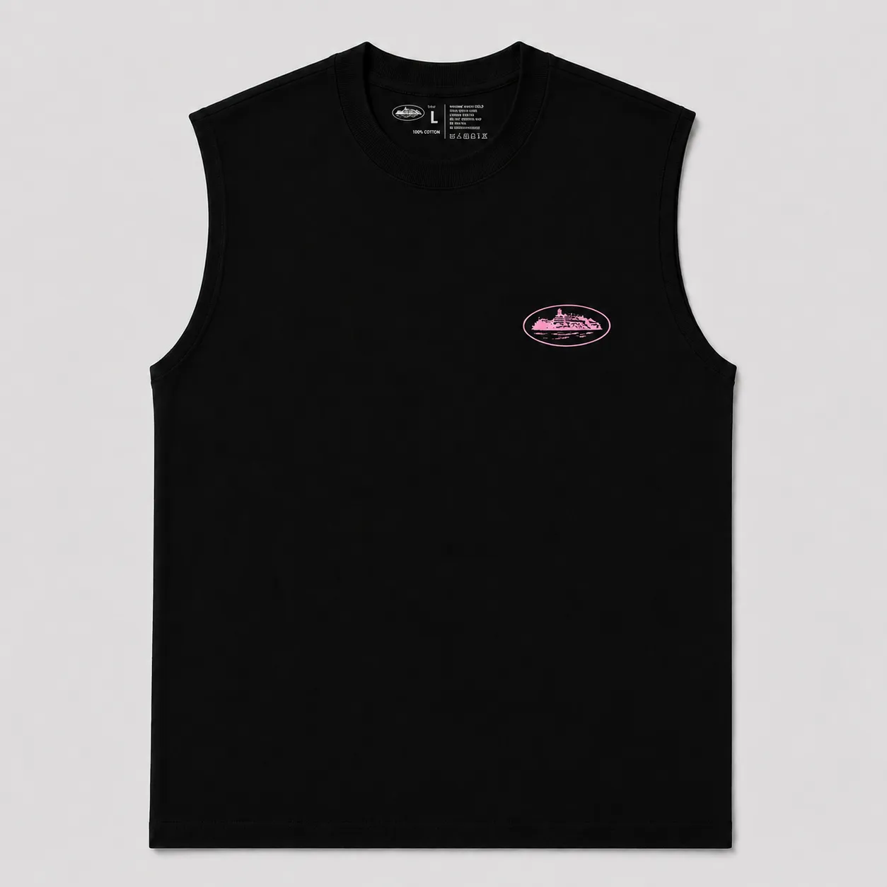 Corteiz Boat Tank en color Negro / Rose