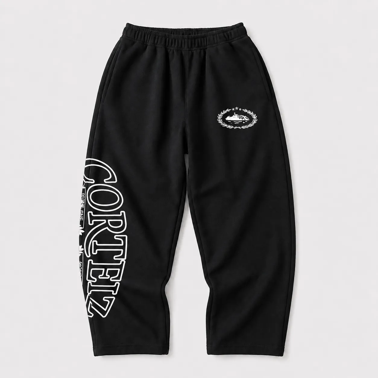 Corteiz Crest Joggers · Negro