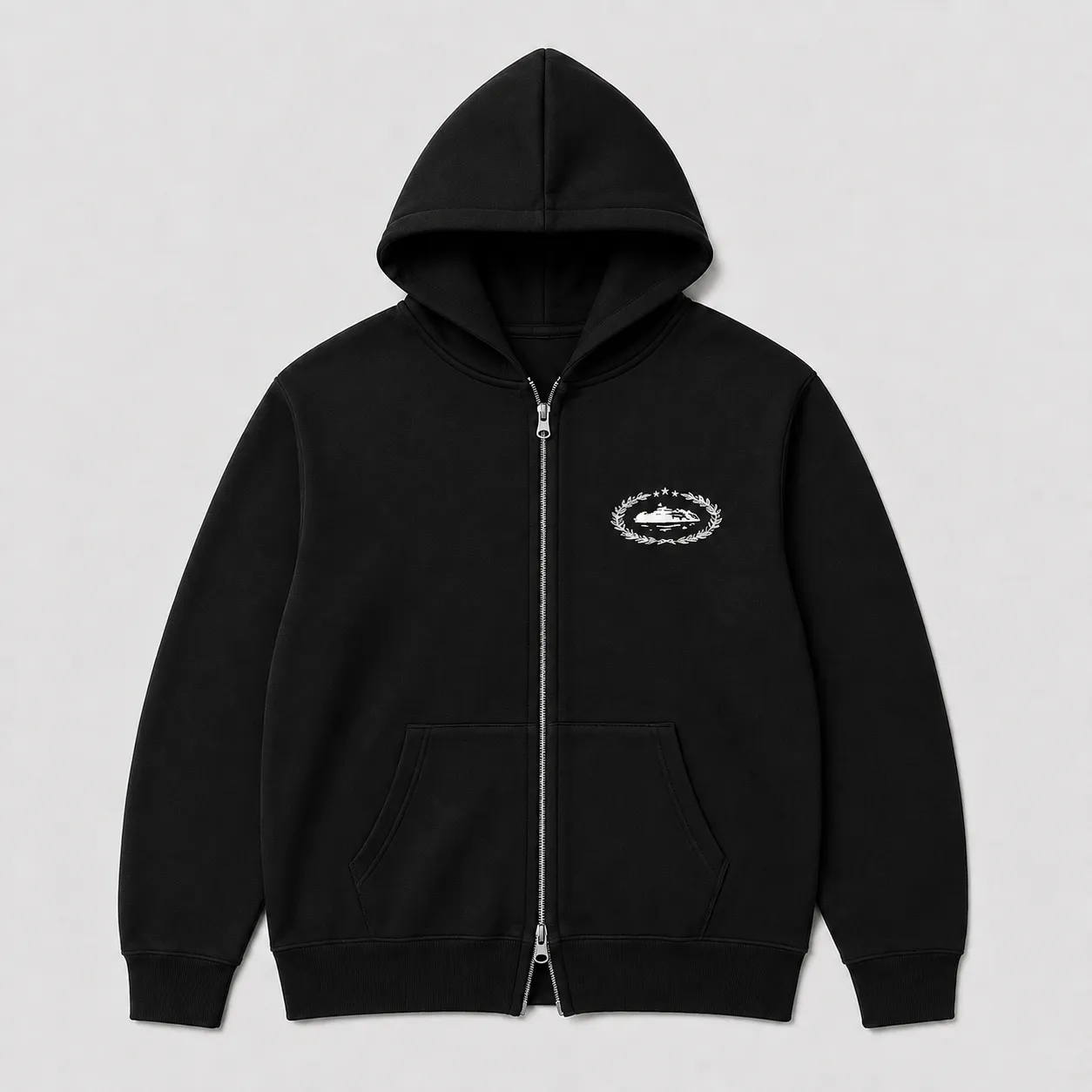 Corteiz Crest Zip Jacket · Negro