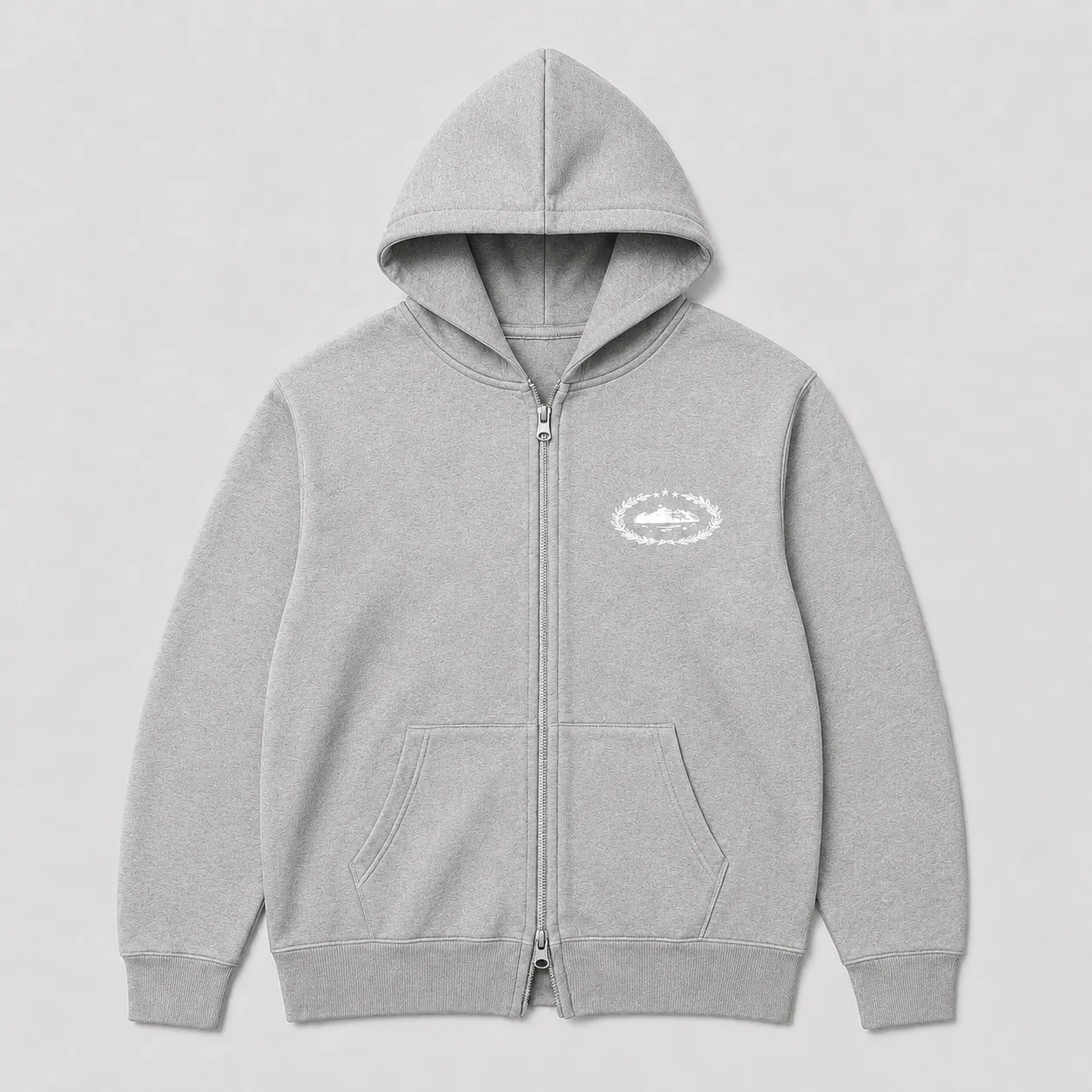 Corteiz Crest Zip Jacket · Gris